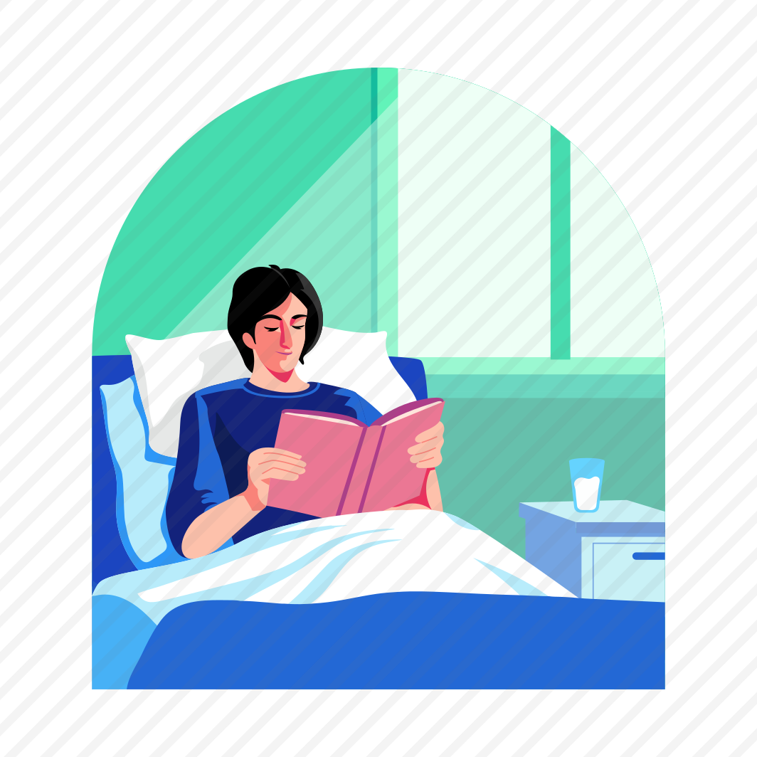 Patient Reading, Unwell, Recovery, Book Reading, Relaxing preview