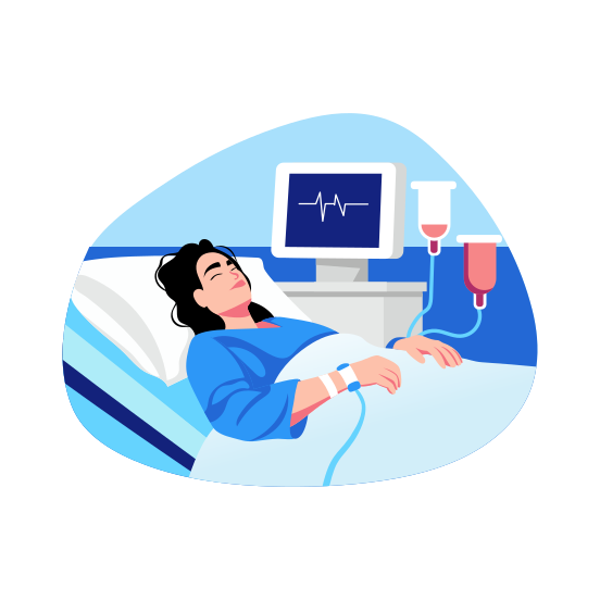 Patient Treatment, Therapy, Medical, Healthcare, Diagnosis illustration