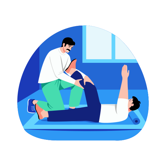 Physical Therapy, Kinesiology, Exercising, Stretching, Treatment illustration