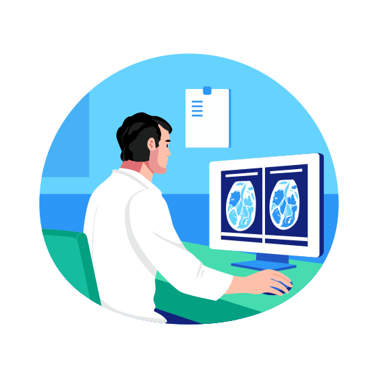 Radiology Doctor, Roentgenologist, Radiologist, Neurologist, Medical, illustration