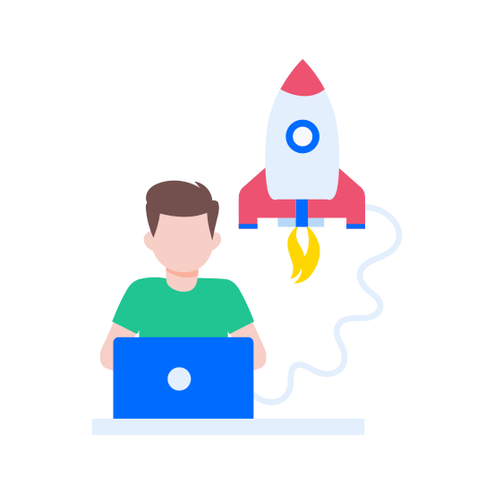 App Launch, Startup, Boost, Innovation, Programming illustration