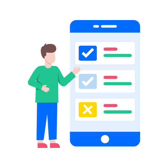 App Testing, Assurance, Checklist, Interface, Validation illustration