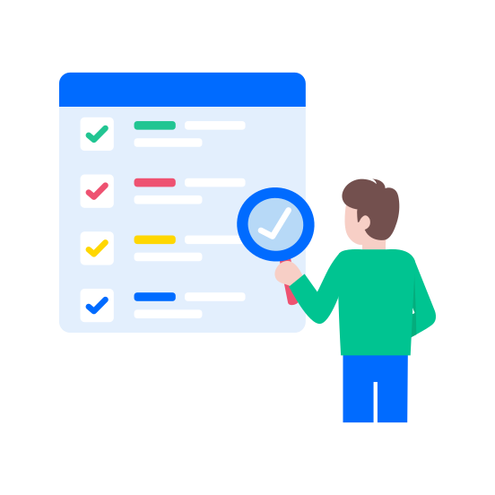 Code Inspection, Reviewing, Checking, Checklist, Verification illustration