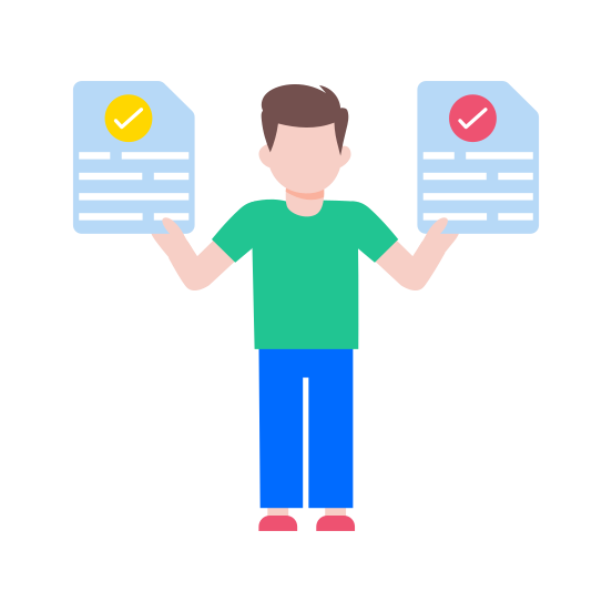 Coding Files, Documents, Checklist, Validation, Tasks illustration