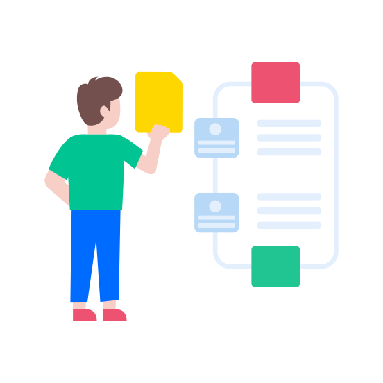 Data Framework, Structure, Interface, Network, Hierarchy illustration