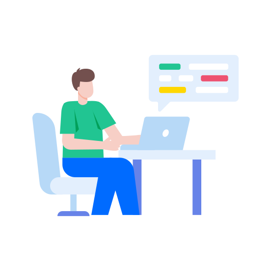 Developer, Programmer, Coder, Professional, Expert illustration