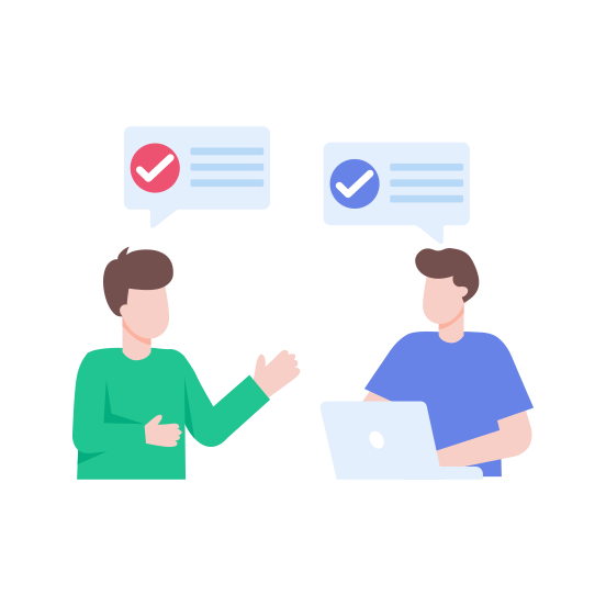 Discussion, Talking, Communication, Conversation, Meeting illustration