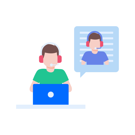 Virtual Assistant, Support, Service, Communication, Calling illustration