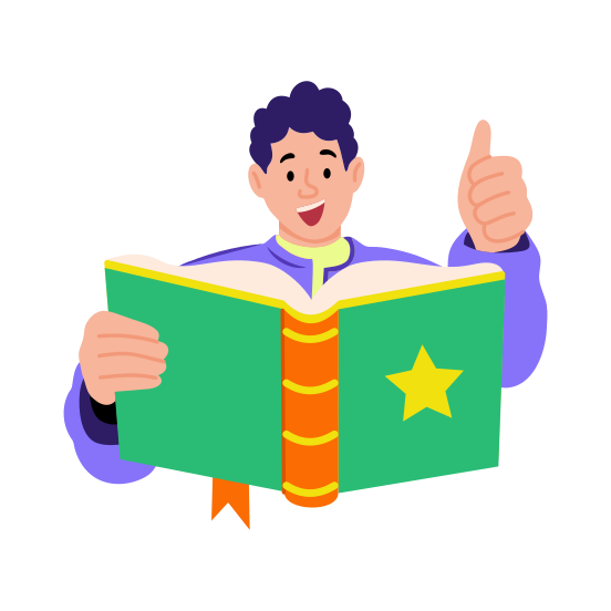Accomplishment, Achievement, Thumbs Up, Success, Book, illustration