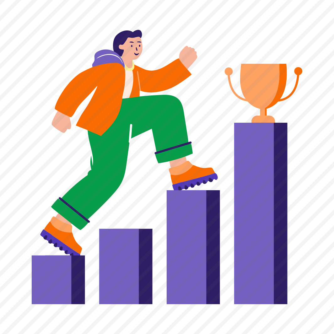 Career Ladder, Climbing, Ambition, Trophy, Character, preview