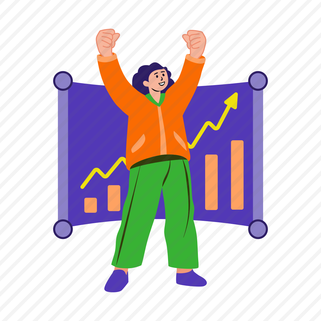 Celebrating Success, Cheering, Winning, Achievement, Character, preview