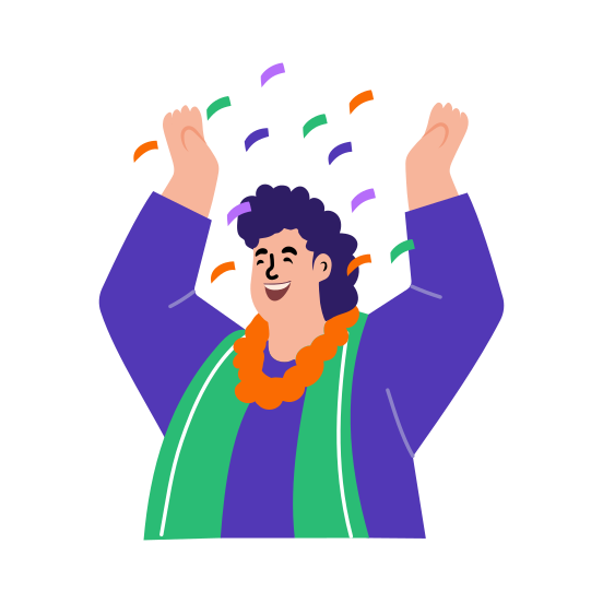 Celebration, Cheering, Excitement, Happiness, Joyful, illustration