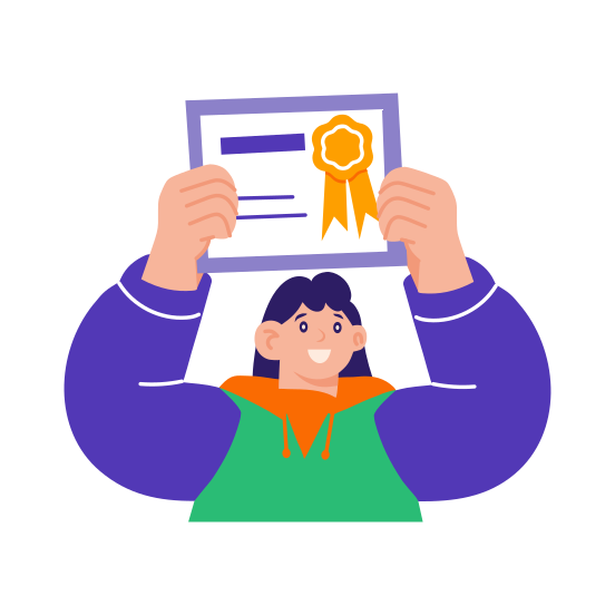 Certificate, Credential, Recognition, Honorued, Endorsement illustration