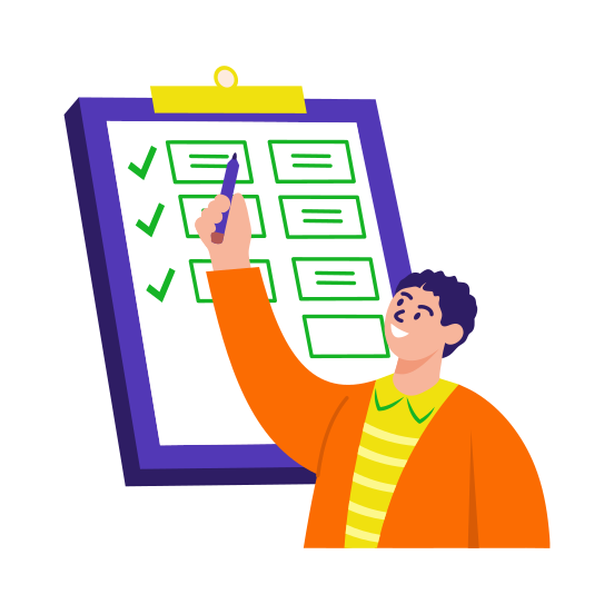 Daily Planner, Checklist, Schedule, Organizing, Planning, illustration