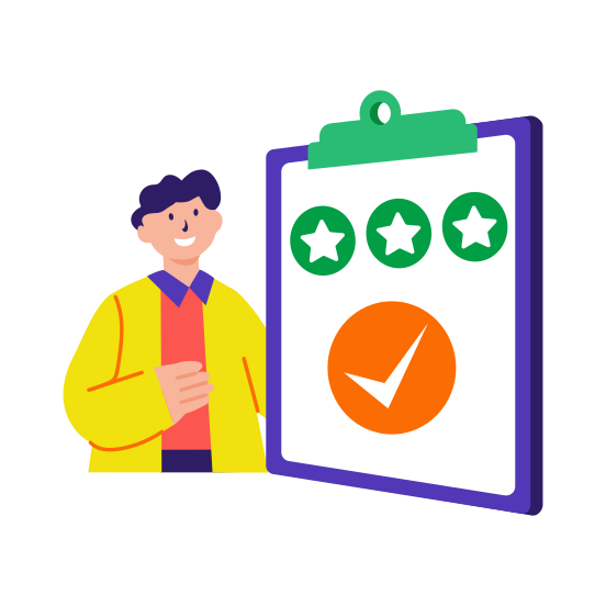 Positive Feedback, Review, Compliment, Character, Career illustration