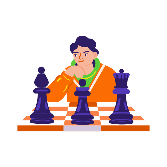 Strategy, Tactics, Planning, Mindset, Thinking illustration