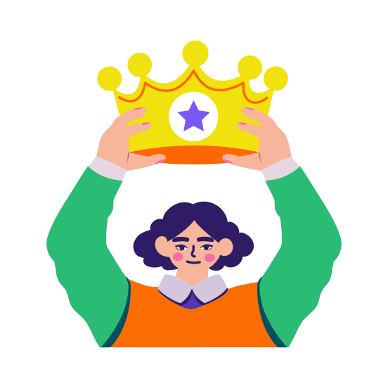 Winner Crown, Triumph, Prestigious, Honoured, Achieving illustration