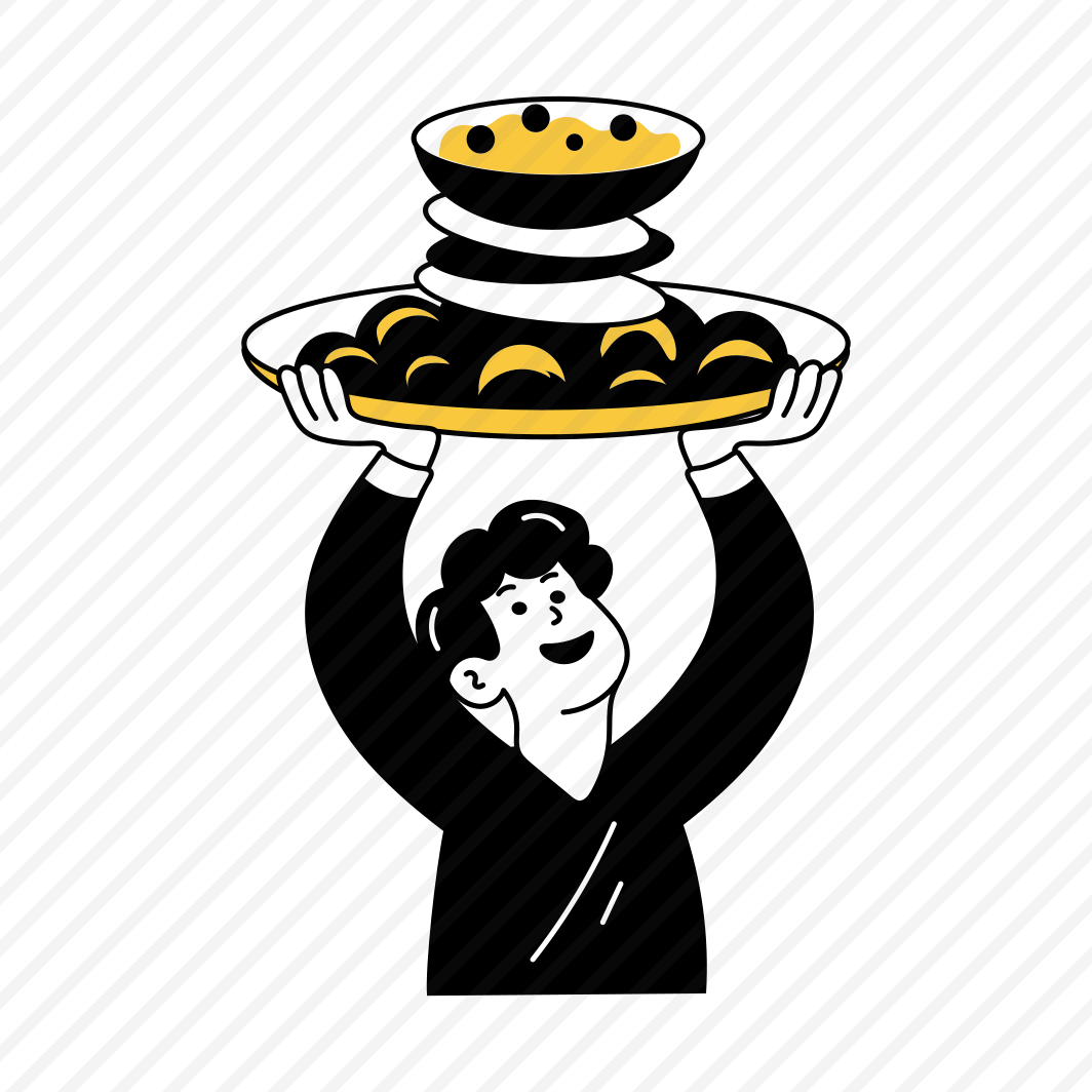 Balancing Plates, Serving, Dishes, Food, Meal preview