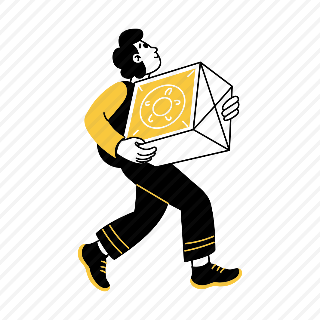 Delivery Box, Deliveryman, Order, Shipping, Takeout preview