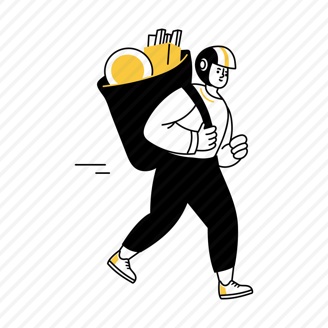 Delivery Service, Deliveryman, Food Delivery, Order, Shipping preview