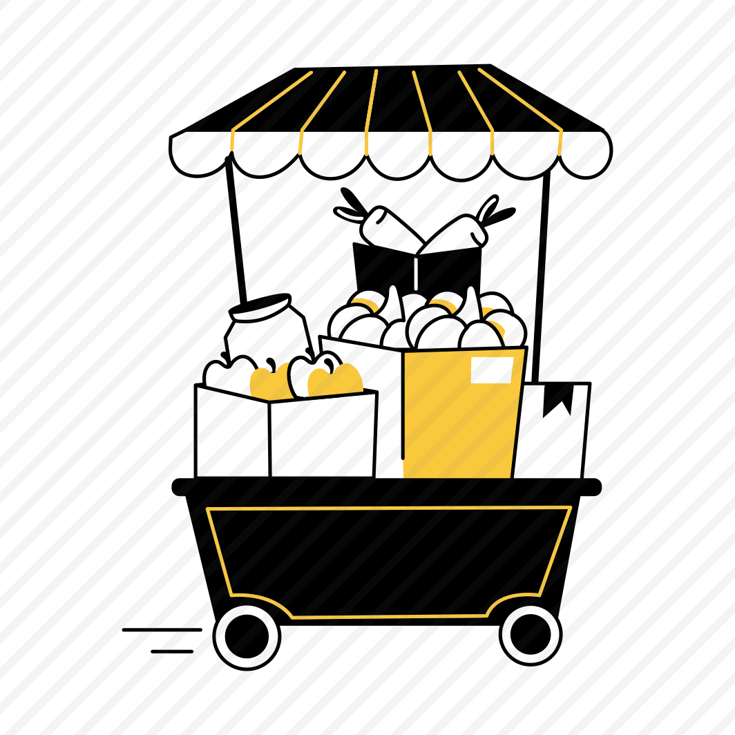 Food Cart, Stall, Booth, Stand, Food Market preview