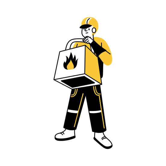 Food Delivery, Deliveryman, Takeout, Shipping, Order illustration