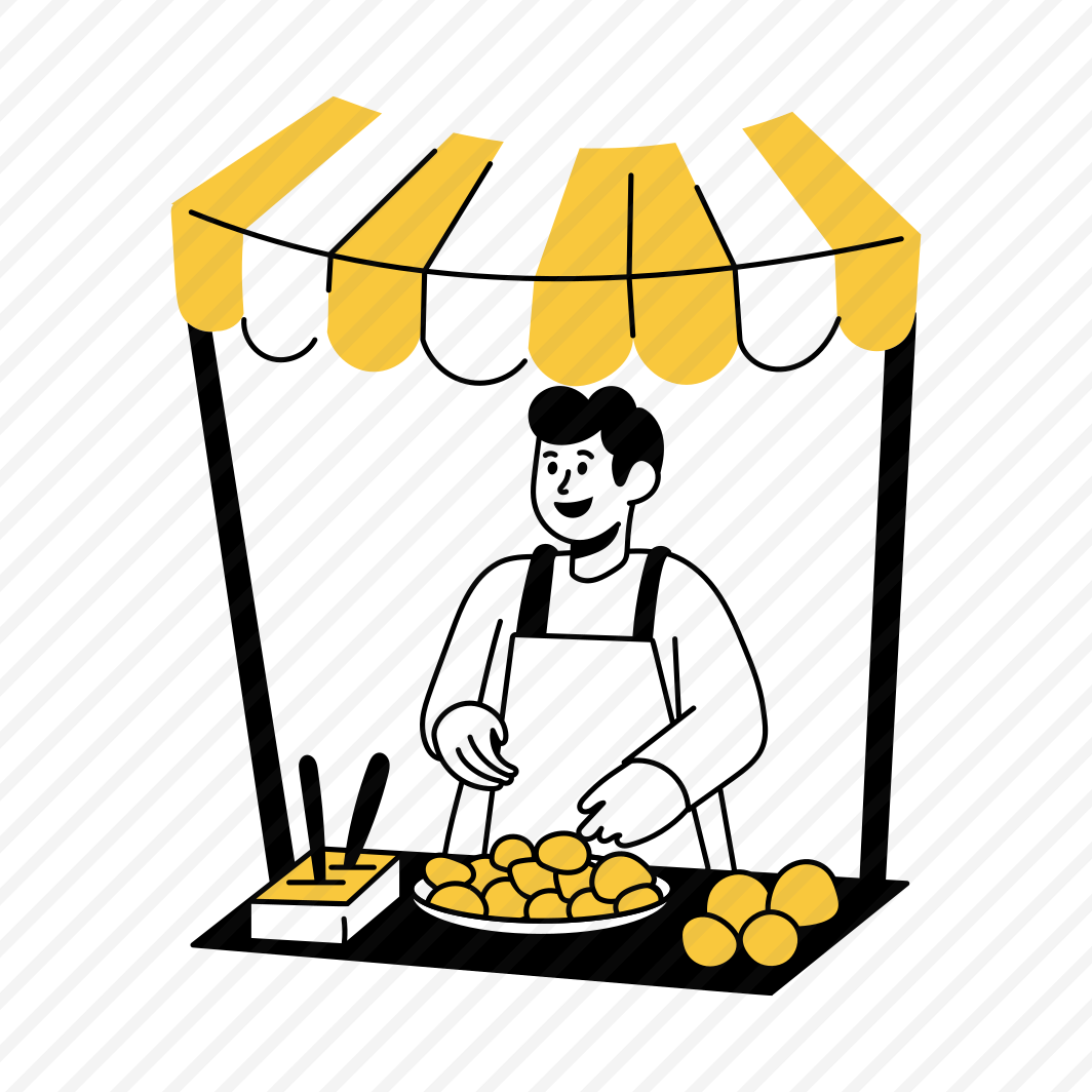 Food Vendor, Seller, Market, Stall, Food Stand preview
