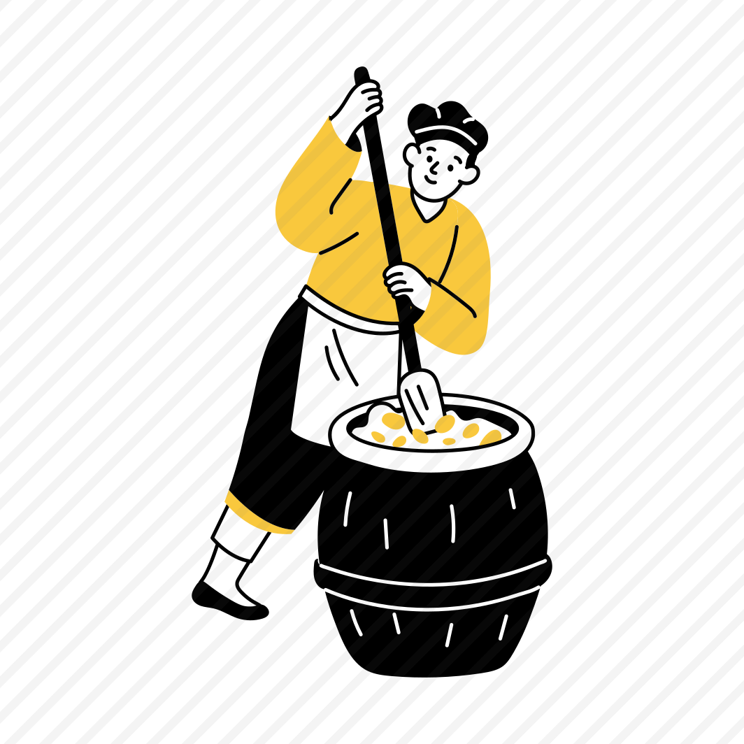 Mixing Kimchi, Preparing, Chef, Gastronomy, Food preview