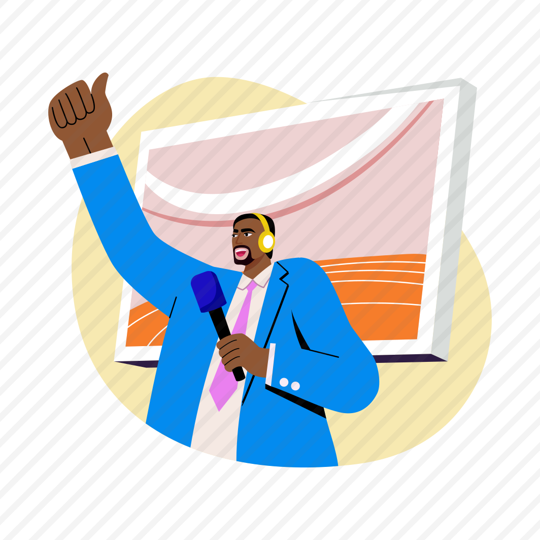 Commentator, Orator, Representative, Sportsperson, Character preview