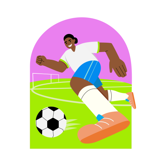 Football Player, Soccer, Sportsman, Sportsperson, Athlete, illustration