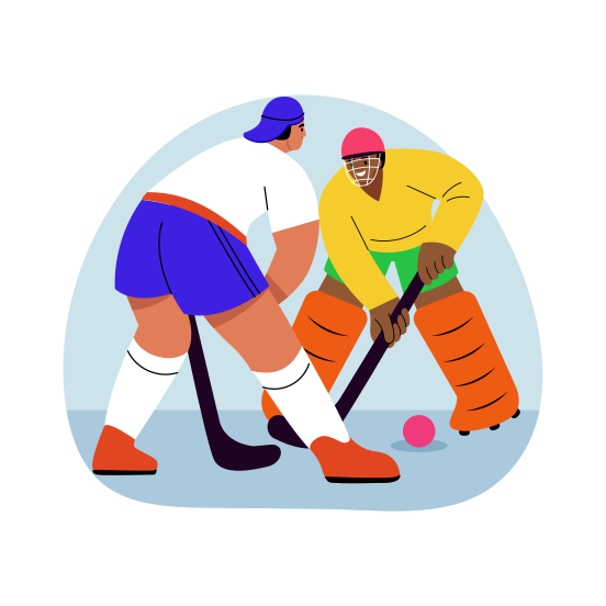 Hockey Players, Sport, Game, Athletes, Sportsmen, illustration