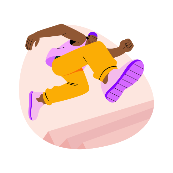 Hurdle Jump, Racing, Running, Sportsman, Athlete, illustration