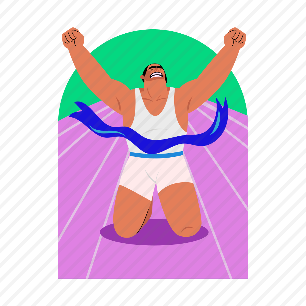 Knee Slide, Excitement, Celebration, Winner, Sportsman, preview