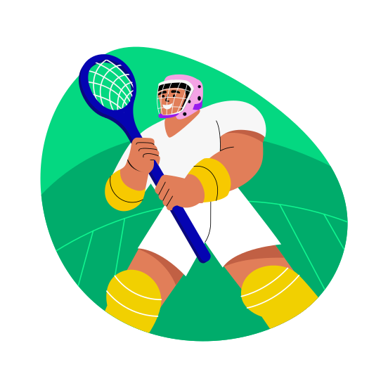 Lacrosse, Sportsman, Sportsperson, Athlete, Player, illustration