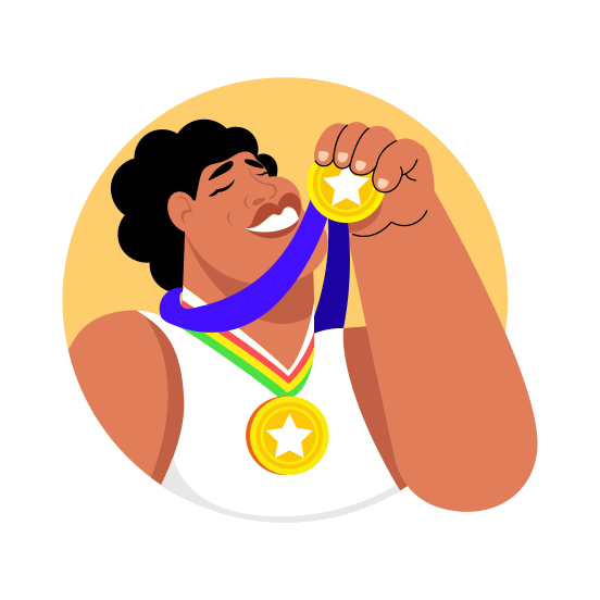 Medalist, Winner, Victory, Award, Reward, illustration