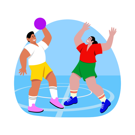 Playing, Basketball, Sportspersons, Athletes, Sport, illustration
