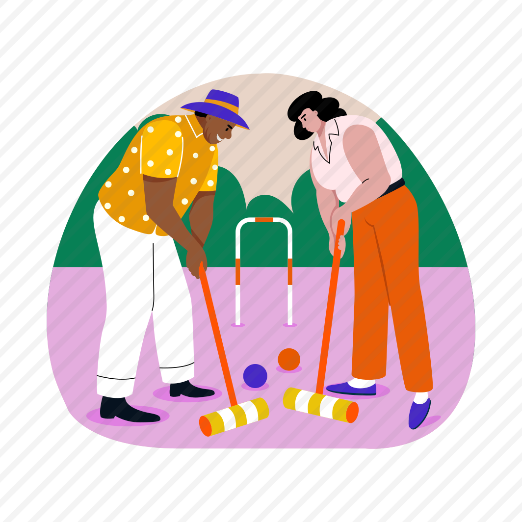 Playing Croquet, Couple, Activity, Player, Partners preview