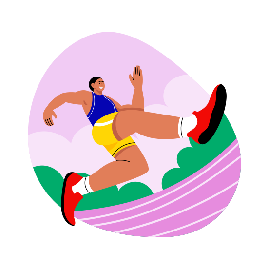 Running, Racing, Marathon, Sportsman, Athlete, illustration