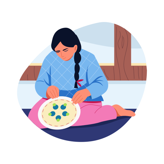 Beadwork, Handcraft, Artwork, Artistry, Tradition, illustration