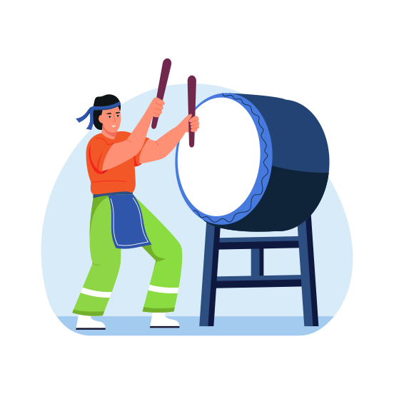 Drummer, Music, Folklore, Drumbeat, Tradition, illustration