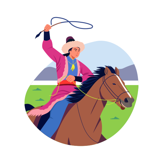 Horse Rider, Horseman, Culture, Tradition, Activity, illustration