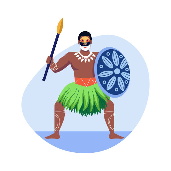 Native Warrior, Fighter, Tribal, Indigenous, Tradition, illustration