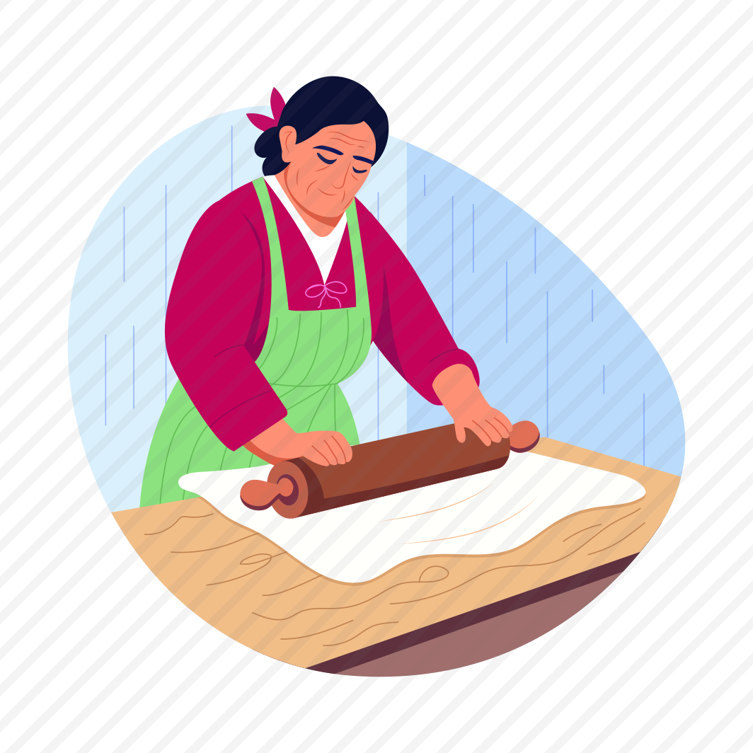 Rolling Dough, Flatten, Baking, Cooking, Activity, preview