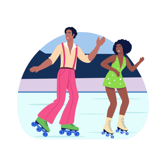 Skate Dance, Performing, Celebrating, Culture, Enjoying illustration