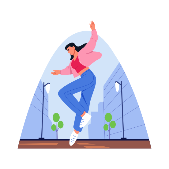 Street Dance, Performer, Artist, Celebration, Enjoying illustration