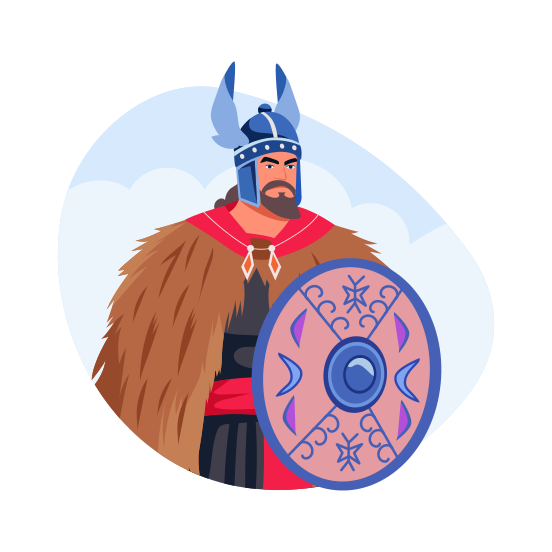 Viking Warrior, Tribal, Traditional, Native, Culture, illustration
