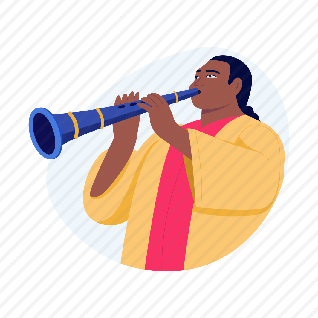 Wind Musician, Blowing Horn, Culture, Tradition, Celebration, preview