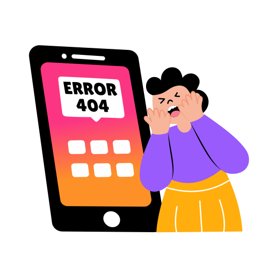 App Error, Software, Mobile, Smartphone, Issue, illustration