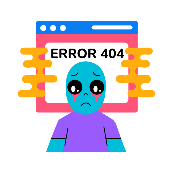  Error, Problem, Issue, Trouble, Web Error illustration