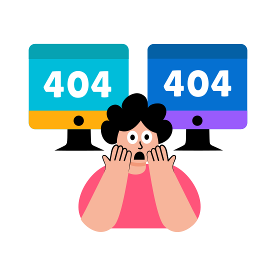 Hacking Error, Breach, Not Found, Issue, Trouble illustration